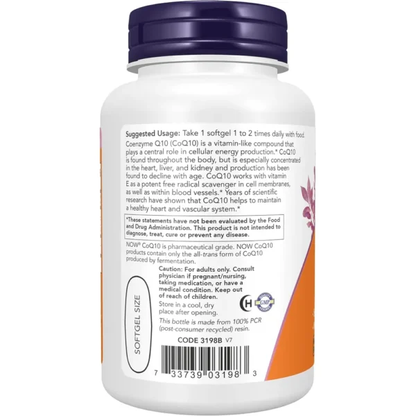 COQ10 NOW FOODS 400 MG 60 CÁPSULAS BLANDAS