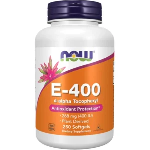 VITAMINA E NOW FOODS 400 UI 250 CÁPSULAS BLANDAS