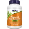 PYGEUM + SAW PALMETTO NOW FOODS CON ACEITE DE SEMILLA DE CALABAZA 120 CÁPSULAS