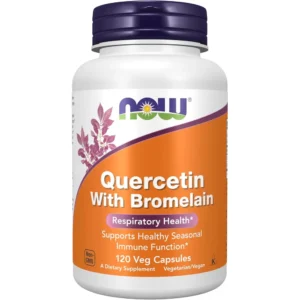 QUERCETINA + BROMELINA NOW FOODS 120 CÁPSULAS