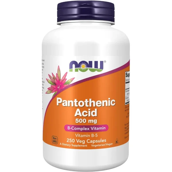 VITAMINA B5 NOW FOODS 500 MG 250 CÁPSULAS