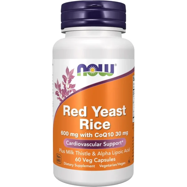 b0013ousko_0.webp ARROZ DE LEVADURA ROJA + COQ10 NOW FOODS 60 CÁPSULAS