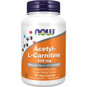 ACETIL L-CARNITINA NOW FOODS 500 MG 100 CÁPSULAS
