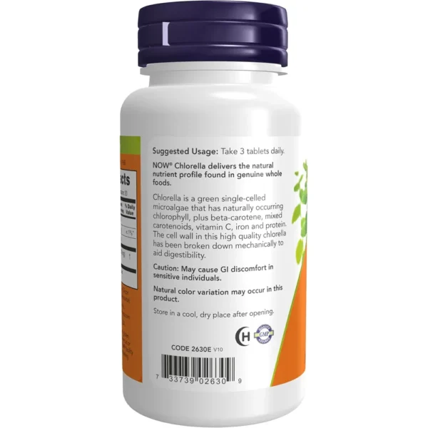 b0013oxcpw_3.webp CHLORELLA NOW FOODS 1000 MG 60 TABLETAS