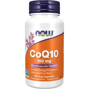 COQ10 NOW FOODS 100 MG CON ESPINO BLANCO 90 CÁPSULAS