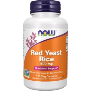 ARROZ DE LEVADURA ROJA NOW FOODS 600 MG 120 CÁPSULAS
