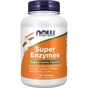 SUPER ENZYMES NOW FOODS 180 TABLETAS