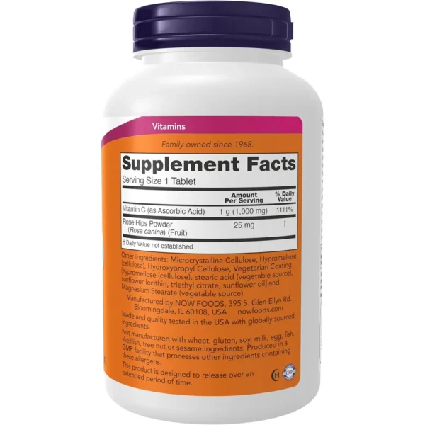 b0013p1gd6_2.webp VITAMINA C NOW FOODS 1000 MG CON ESCARAMUJO 250 TABLETAS