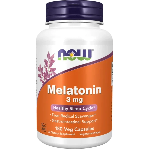 MELATONINA NOW FOODS 3 MG 180 CÁPSULAS