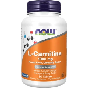 b001b4ndf8_0.webp L-CARNITINA NOW FOODS 1000 MG 50 TABLETAS