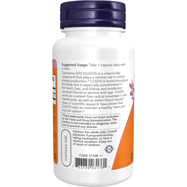 COQ10 NOW FOODS 200 MG 60 CÁPSULAS