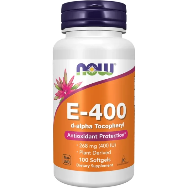 VITAMINA E NOW FOODS 400 UI 100 CÁPSULAS BLANDAS