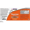 TAURINA NOW FOODS 500 MG 100 CÁPSULAS | PACK 3