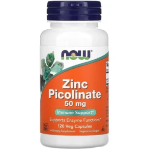PICOLINATO DE ZINC NOW FOODS 50 MG 120 CÁPSULAS | PACK 2
