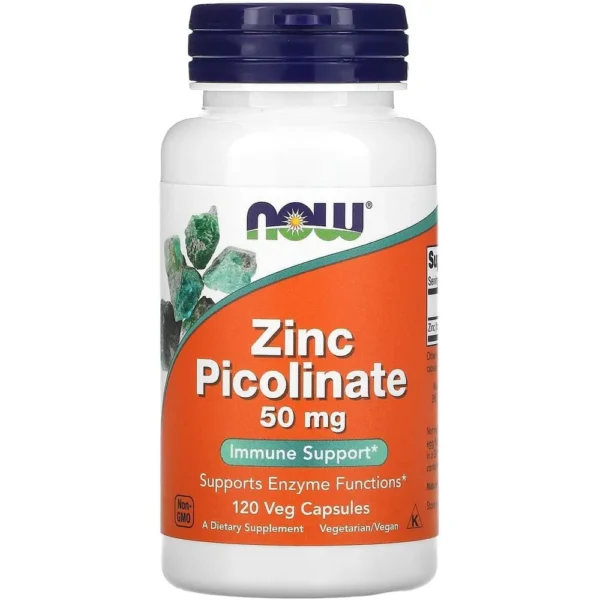 PICOLINATO DE ZINC NOW FOODS 50 MG 120 CÁPSULAS | PACK 2