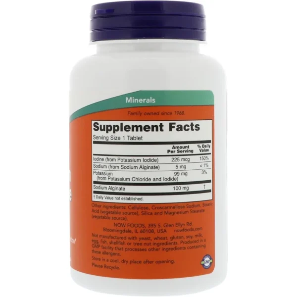 b001f0r75a_2.webp POTASIO + YODO NOW FOODS 180 TABLETAS | PACK 2
