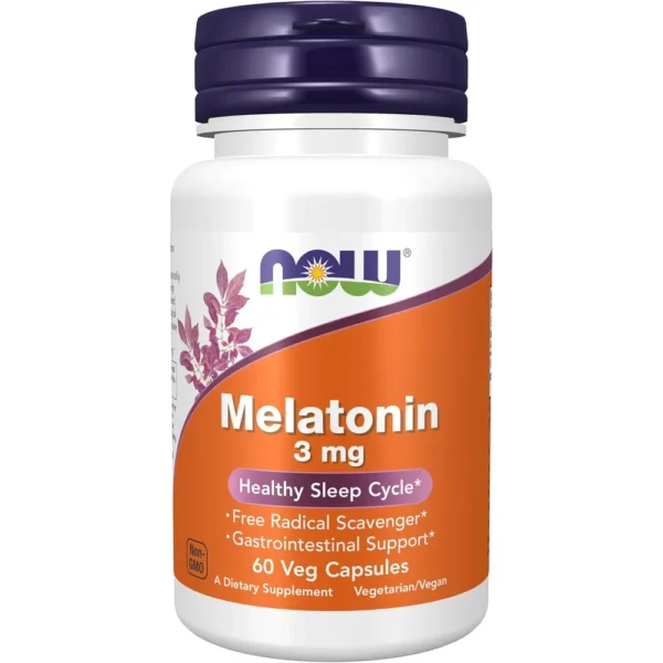 MELATONINA NOW FOODS 3 MG 60 CÁPSULAS