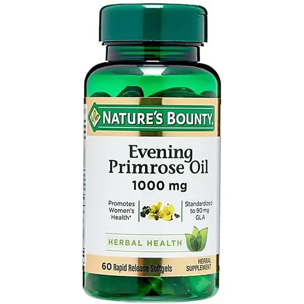 ACEITE DE ONAGRA NATURE'S BOUNTY 1000 MG + GLA 90 MG 60 CÁPSULAS BLANDAS | PACK 3