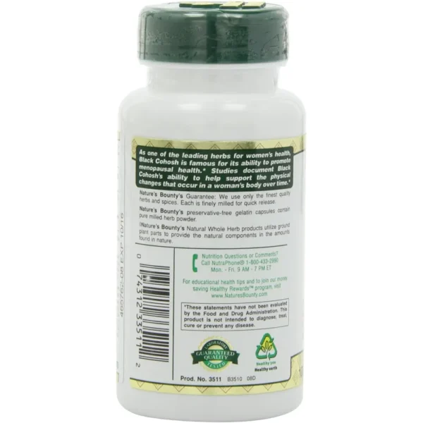 b001g7qs70_6.webp BLACK COHOSH NATURE'S BOUNTY 540 MG 100 CÁPSULAS | PACK 2
