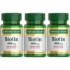 BIOTINA NATURE'S BOUNTY 1000 MCG FRESA 100 TABLETAS | PACK 3