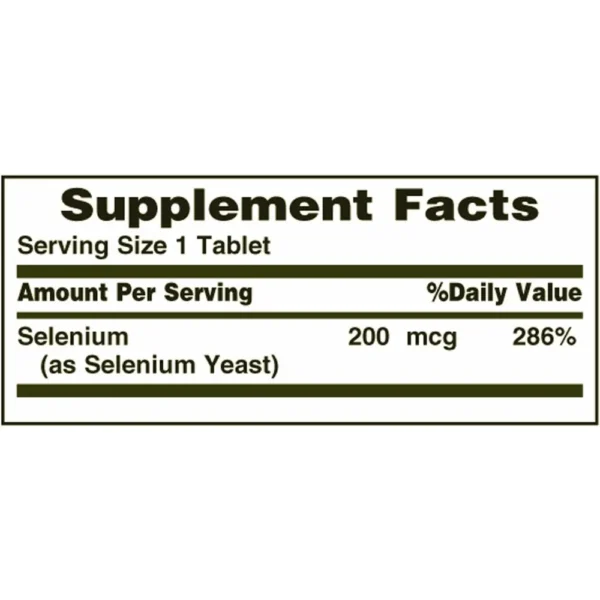 SELENIO NATURE'S BOUNTY 200 MCG 100 TABLETAS | PACK 3