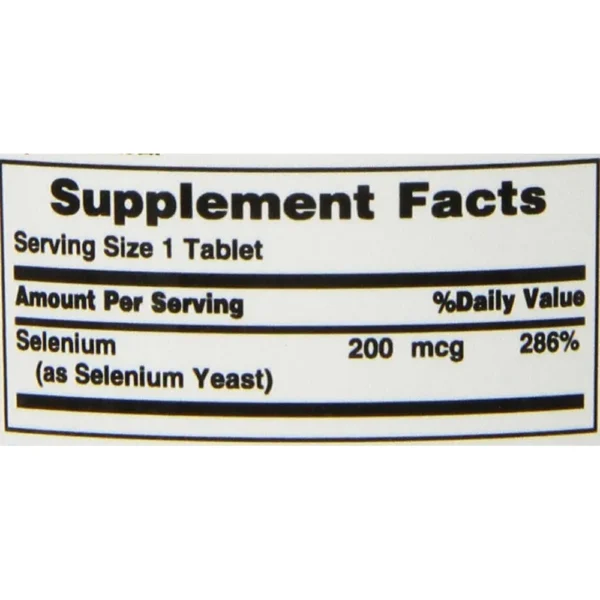 SELENIO NATURE'S BOUNTY 200 MCG 100 TABLETAS | PACK 3