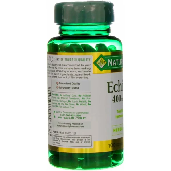 EQUINÁCEA NATURE'S BOUNTY 400 MG 100 CÁPSULAS | PACK 2