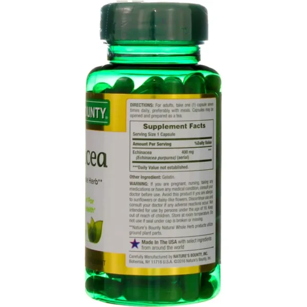 EQUINÁCEA NATURE'S BOUNTY 400 MG 100 CÁPSULAS | PACK 2