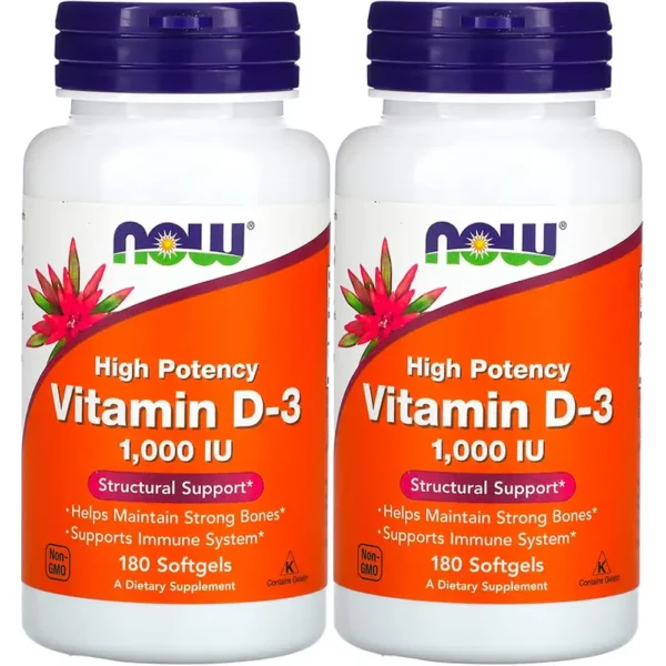 b001h1kggy_0.webp VITAMINA D3 NOW FOODS 1000 UI 180 CÁPSULAS BLANDAS | PACK 2
