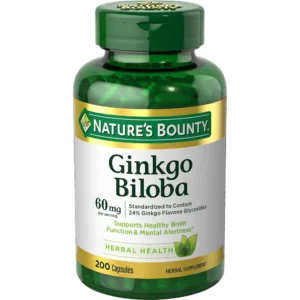b001kyo6le_1.webp GINKGO BILOBA NATURE'S BOUNTY 60 MG 200 CÁPSULAS
