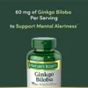 GINKGO BILOBA NATURE'S BOUNTY 60 MG 200 CÁPSULAS