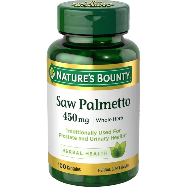 SAW PALMETTO NATURE'S BOUNTY 450 MG 100 CÁPSULAS
