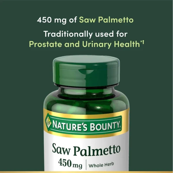 SAW PALMETTO NATURE'S BOUNTY 450 MG 100 CÁPSULAS