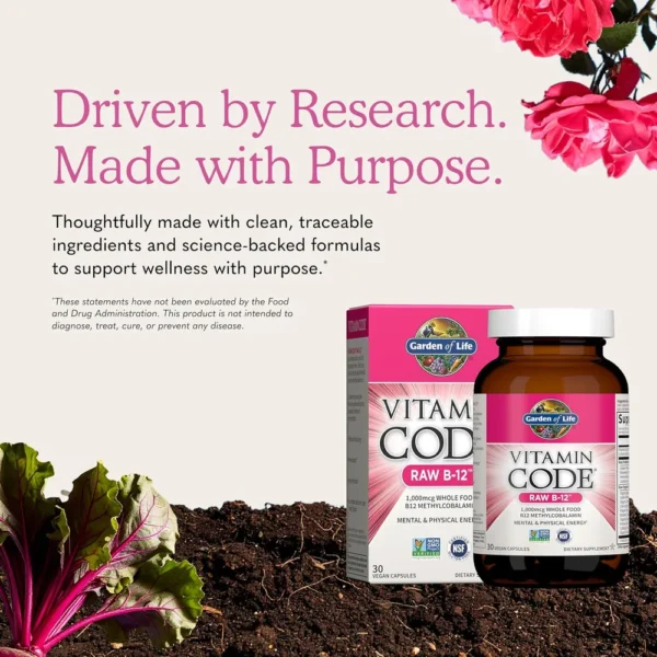 b00280m12k_5.webp VITAMINA B12 GARDEN OF LIFE VITAMIN CODE RAW 1000 MCG 30 CÁPSULAS
