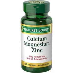 CALCIO + MAGNESIO + ZINC NATURE'S BOUNTY 100 TABLETAS