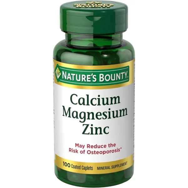 CALCIO + MAGNESIO + ZINC NATURE'S BOUNTY 100 TABLETAS