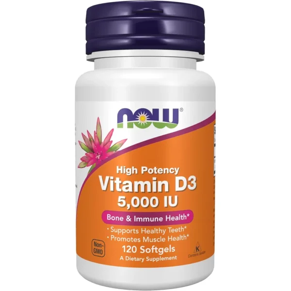 b002ea99he_1.webp VITAMINA D3 NOW FOODS 5000 UI 120 CÁPSULAS BLANDAS