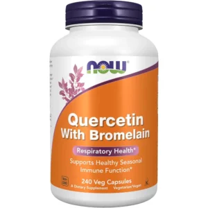QUERCETINA + BROMELINA NOW FOODS 240 CÁPSULAS
