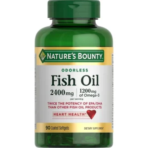 b002qmb55y_1.webp OMEGA 3 NATURE'S BOUNTY 1200 MG + ACEITE DE PESCADO 2400 MG 90 CÁPSULAS BLANDAS