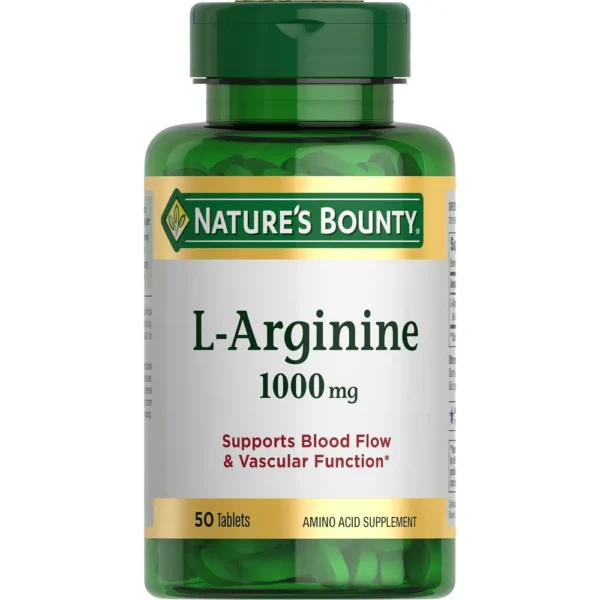 L-ARGININA NATURE'S BOUNTY 1000 MG 50 TABLETAS