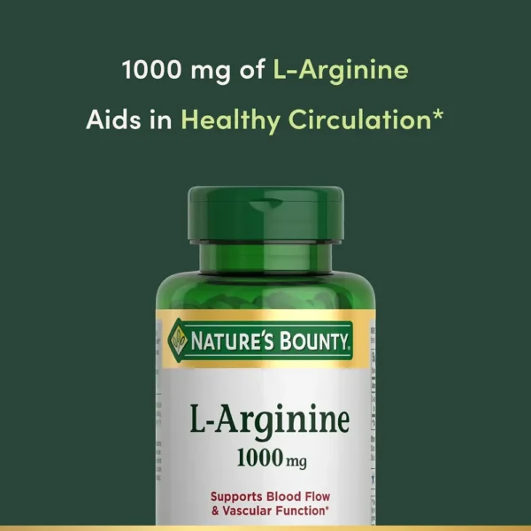 L-ARGININA NATURE'S BOUNTY 1000 MG 50 TABLETAS