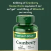 CRANBERRY NATURE'S BOUNTY 4200 MG + VITAMINA C 250 CÁPSULAS BLANDAS