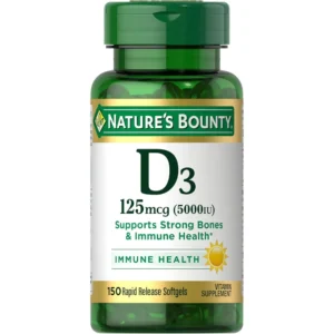 VITAMINA D3 NATURE'S BOUNTY 5000 UI 150 CÁPSULAS BLANDAS