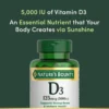 VITAMINA D3 NATURE'S BOUNTY 5000 UI 150 CÁPSULAS BLANDAS