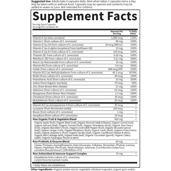 MULTIVITAMÍNICO GARDEN OF LIFE VITAMIN CODE MEN 240 CÁPSULAS