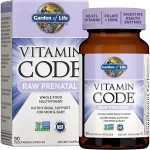 MULTIVITAMÍNICO GARDEN OF LIFE VITAMIN CODE RAW PRENATAL 90 CÁPSULAS