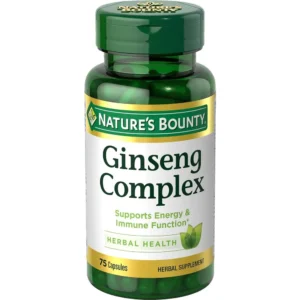 COMPLEJO DE GINSENG NATURE'S BOUNTY 75 CÁPSULAS