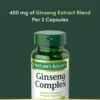 COMPLEJO DE GINSENG NATURE'S BOUNTY 75 CÁPSULAS