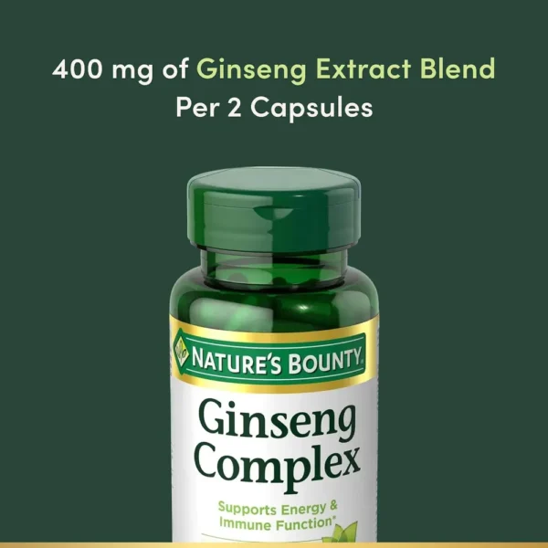 COMPLEJO DE GINSENG NATURE'S BOUNTY 75 CÁPSULAS