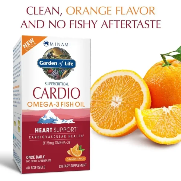 OMEGA 3 GARDEN OF LIFE MINAMI CARDIO 915 MG NARANJA 60 CÁPSULAS